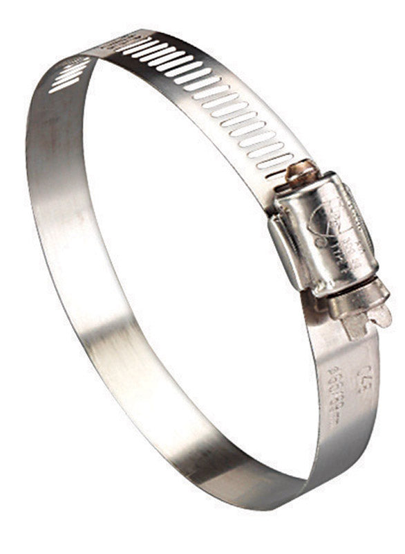 IDEAL TRIDON - Ideal Tridon Hy Gear 2-1/2 in to 4-1/2 in. SAE 64 Silver Hose Clamp Stainless Steel Band - Case of 10