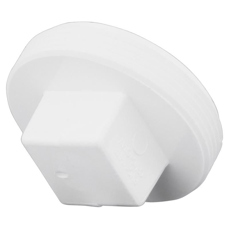 CHARLOTTE PIPE - Charlotte Pipe Schedule 40 1-1/2 in. MPT X 1-1/2 in. D MPT PVC Clean-Out Plug 1 pk