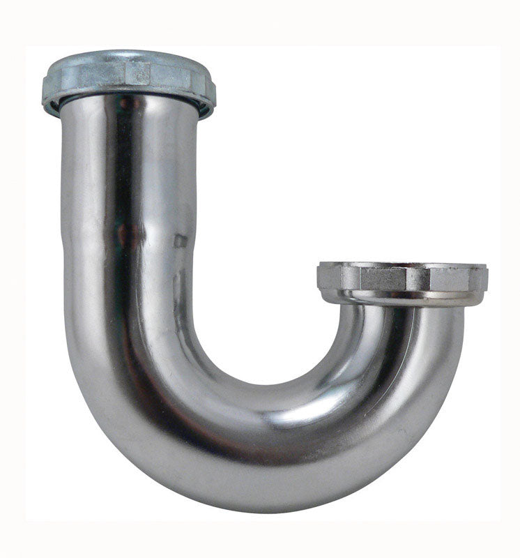 KEENEY - Keeney 1-1/2 in. D Chrome Plated Brass J Bend [10455SN]