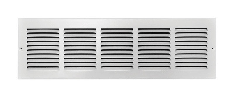 TRU AIRE - Tru Aire 6 in. H X 24 in. W 1-Way Powder Coat White Steel Return Air Grille