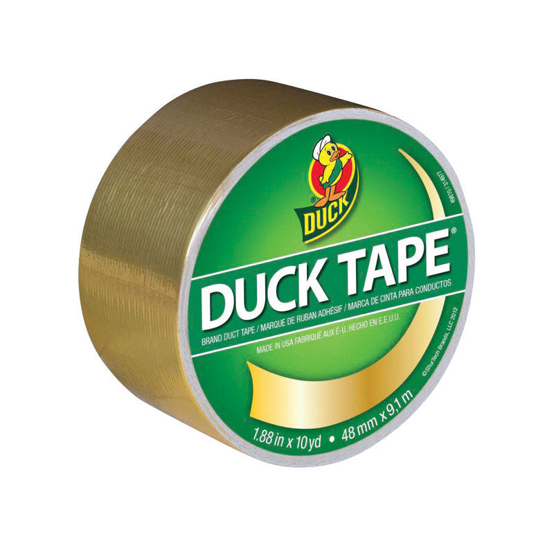 DUCK - Duck 1.88 in. W X 10 yd L Gold Solid Duct Tape