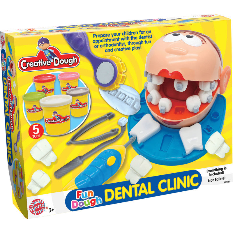 SMALL WORLD TOYS - Creative Dough Fun Dough Activity Set - Dental Clinic