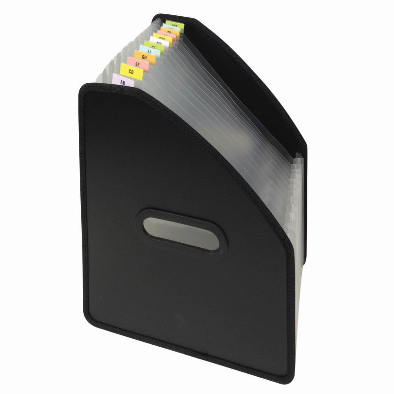 C-LINE - 13-Pocket Vertical Expanding File, Black