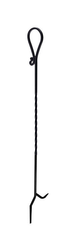 PANACEA - Panacea Black Powder Coated Steel Fireplace Poker