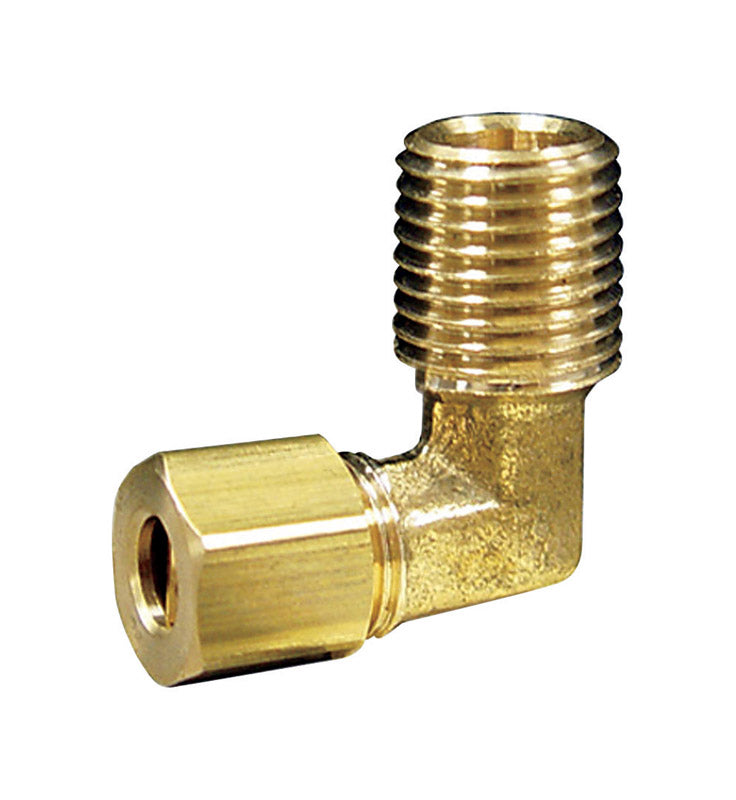 JMF COMPANY - JMF Company 5/16 in. Compression X 1/4 in. D MPT Brass 90 Degree Street Elbow - Case of 5