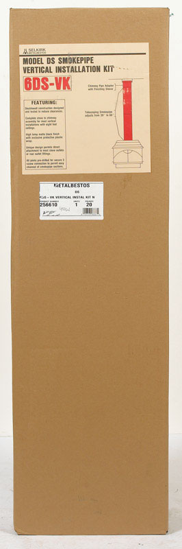 SELKIRK - Selkirk 6 in. D X 46 in. L Stainless Steel Vertical Installation Kit