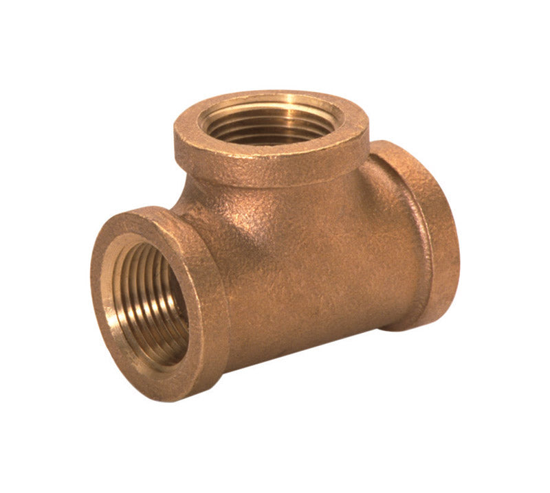 JMF COMPANY - JMF Company 3/8 in. FPT X 3/8 in. D FPT Red Brass Tee - Case of 5
