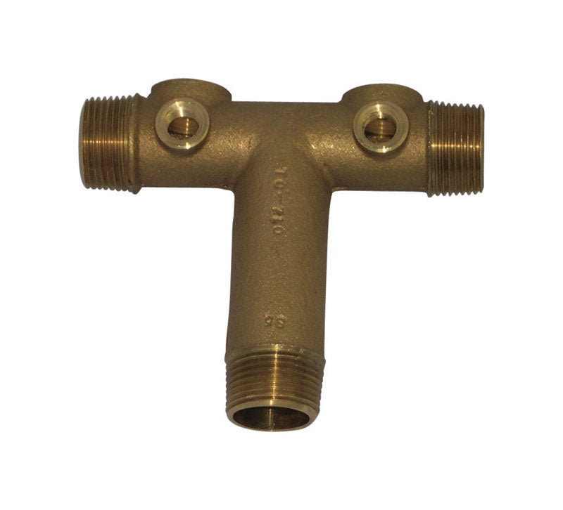 CAMPBELL - Campbell Red Brass Brown 1 x 3/4 in. Universal Tank Cross