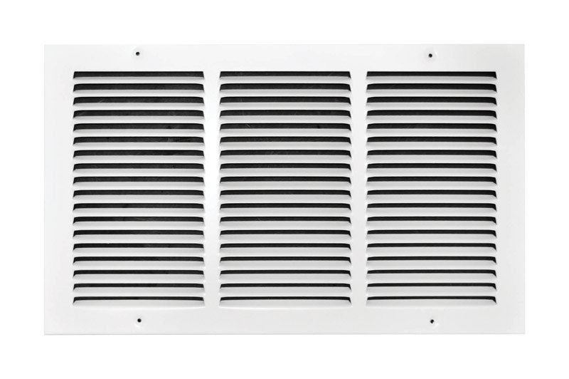 B & K - Tru Aire 10 in. H X 18 in. W 1-Way Powder Coat White Steel Return Air Grille