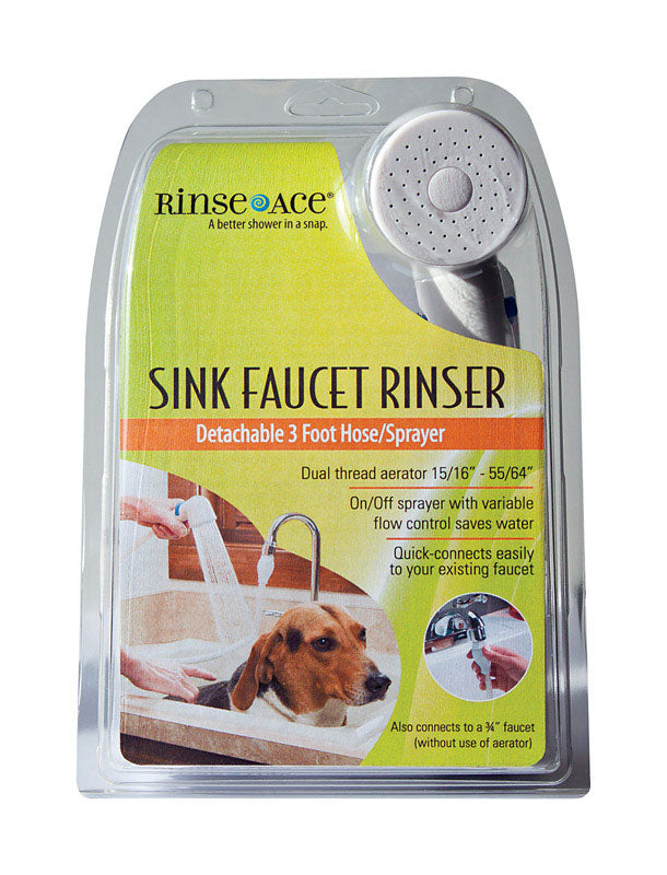 B & K - Rinse Ace Chrome Metal Sink Faucet Rinser