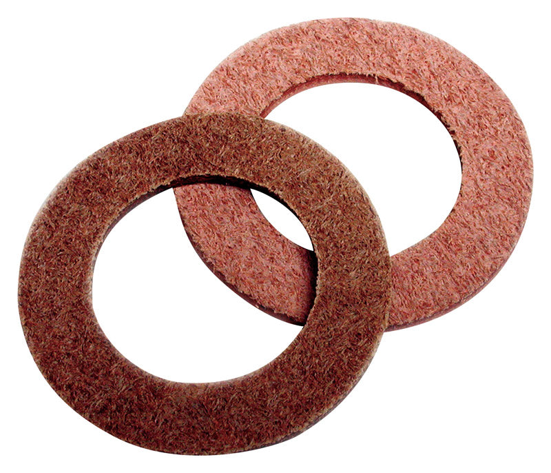 B & K - Dial 3/4 in. D Brown Leather Leather Washers