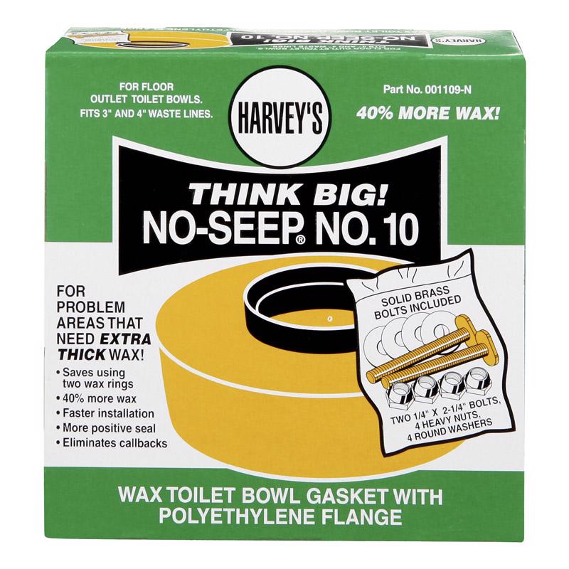 B & K - Harvey's Toilet Bowl Gasket with Wax & Flange Polyethylene [001109-N]