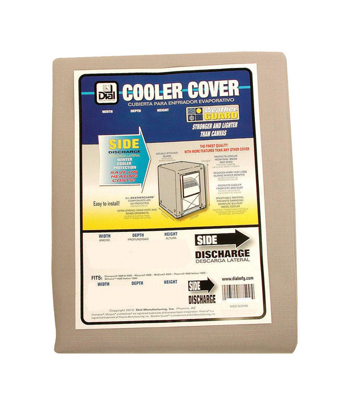 B & K - Dial 40 in. H X 34 in. W Gray Polyester Evaporative Cooler Cover [8750]