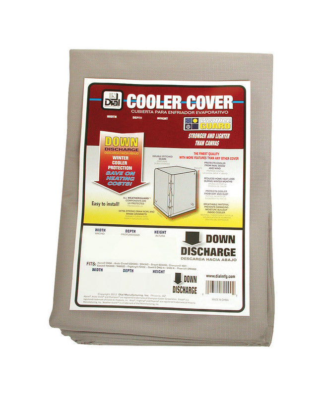 B & K - Dial 40 in. H X 34 in. W Gray Polyester Evaporative Cooler Cover [8935]