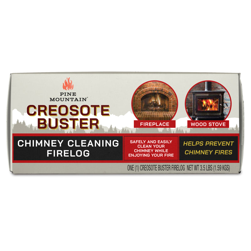 B & K - Pine Mountain Creosote Buster Fire Log 1.5 hr 1 pk 3.5 lb - Case of 6
