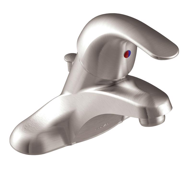 B & K - Moen Adler Brushed Nickel Bathroom Faucet 4 in. [WSL84502SRN]