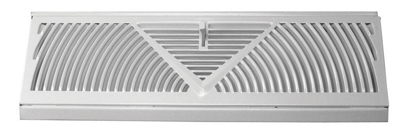 TRUE AIRE - Tru Aire 4-1/2 in. H X 15 in. W 3-Way Powder Coat White Steel Baseboard Diffuser