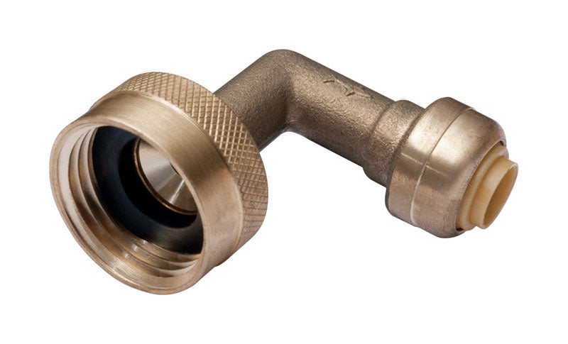 SHARKBITE - SharkBite Push to Connect 1/4 in. PTC X 3/4 in. D GHT Brass Dishwasher Elbow