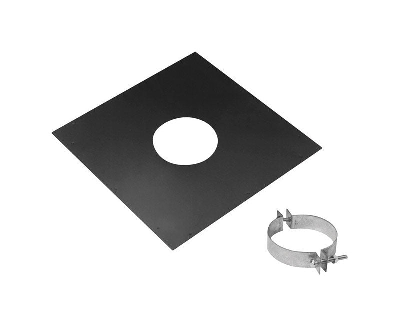 B & K - DuraVent 4 in. Steel Stove Pipe Ceiling Support Kit - Case of 2