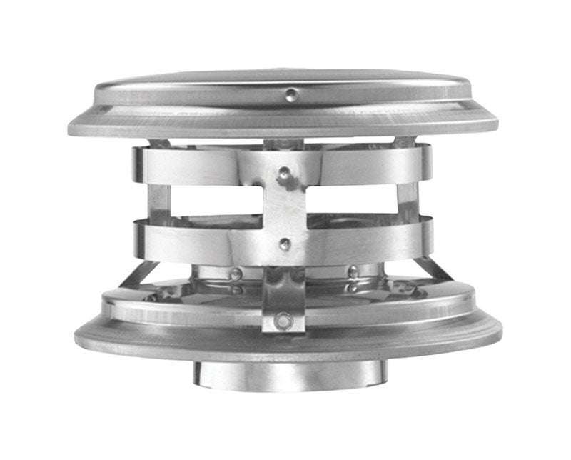 B & K - DuraVent 4 in. D Galvanized/Stainless Steel Twist Lock Termination Cap - Case of 2