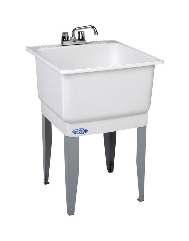 B & K - Mustee Utilatub 23 in. W X 25 in. D Single Polypropylene Laundry Tub [14CP]