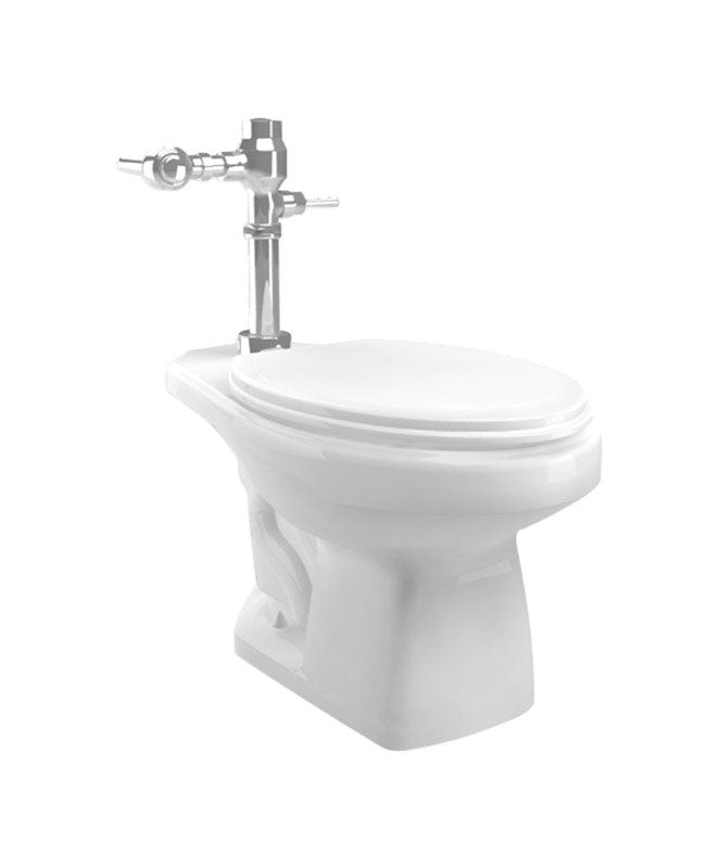 CATO - Cato Commerical Flux ADA Compliant 1.3 gal White Elongated Toilet Bowl