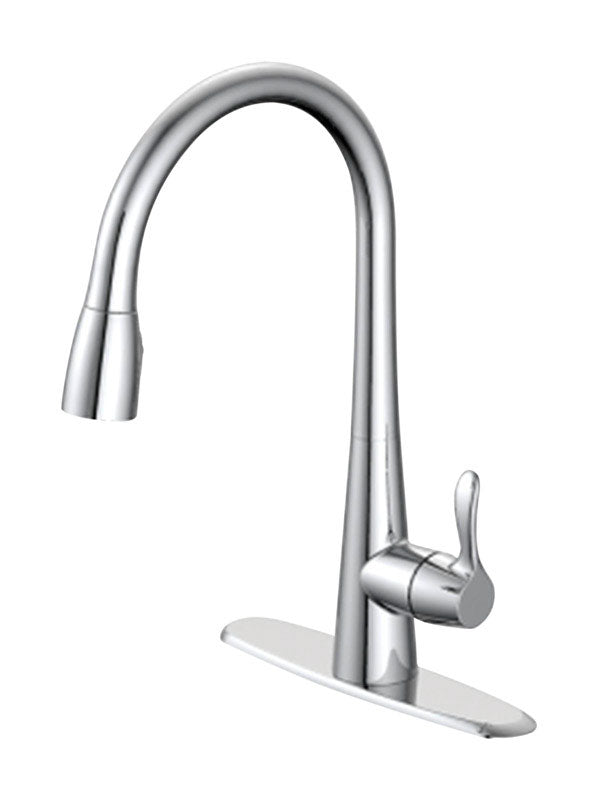 OAKBROOK - OakBrook Vela One Handle Chrome Kitchen Faucet