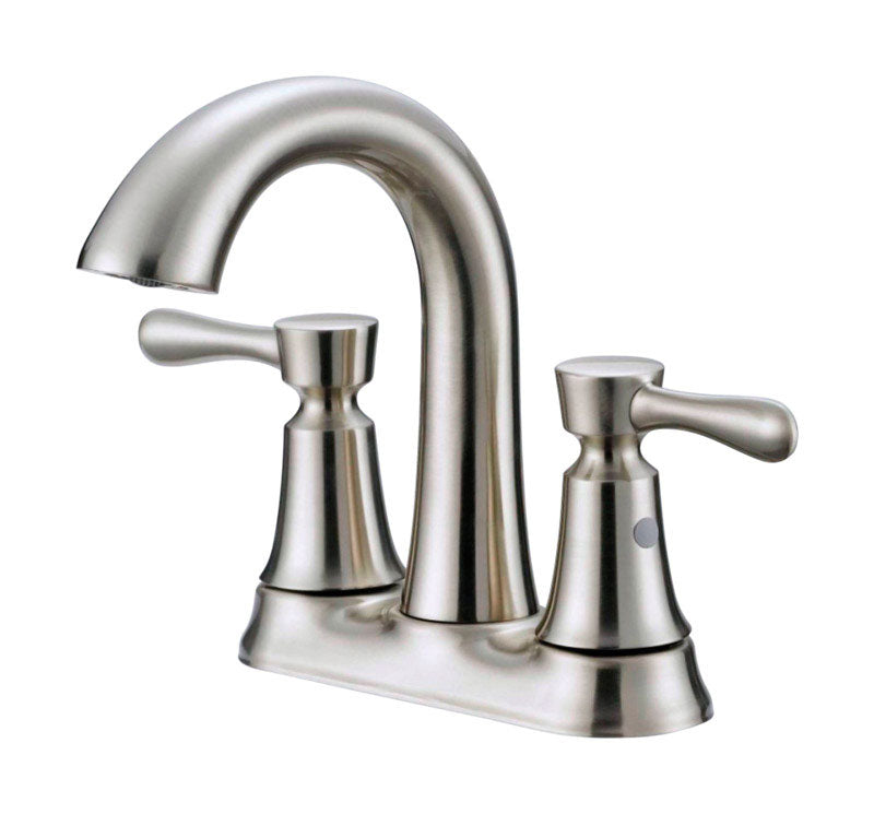 OAKBROOK - OakBrook Brushed Nickel Two-Handle Bathroom Sink Faucet 4 in. [67579W-6304]