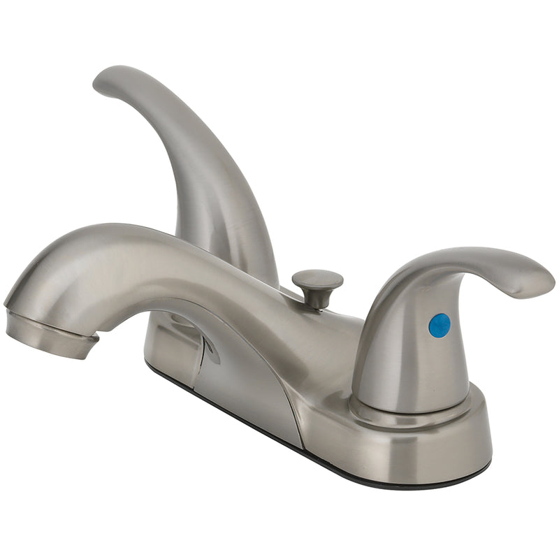 OAKBROOK - OakBrook Brushed Nickel Pop-up Bathroom Sink Faucet 4 in.