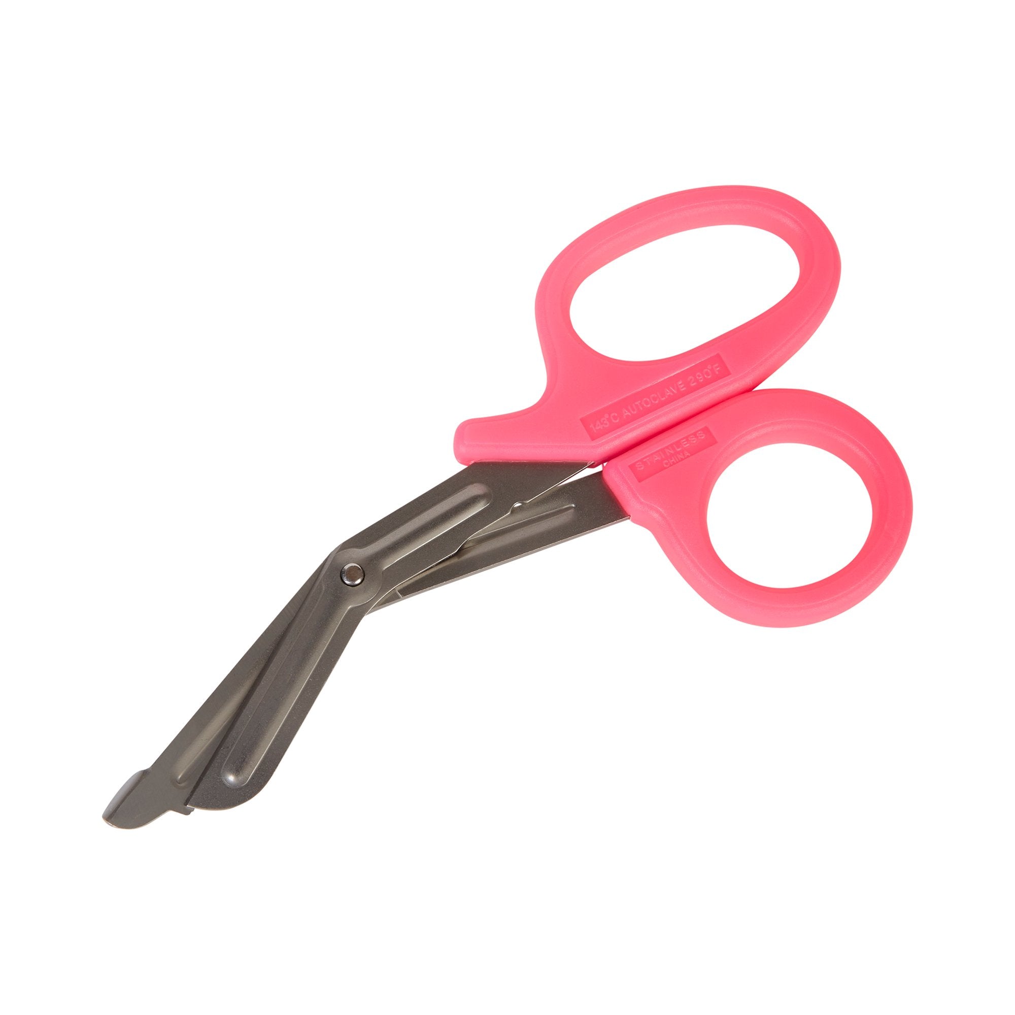 McKesson Brand - Trauma Shears McKesson Medicut™ Pink 7-1/4 Inch Length Medical Grade Stainless Steel Finger Ring Handle Blunt Tip / Blunt Tip [1/EA]