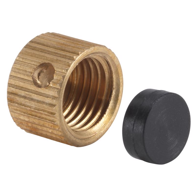 B & K - Homewerks 3/8 in. Brass Drain Cap 1 pc - Case of 10