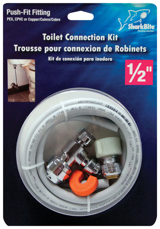 SHARKBITE - SharkBite 1/2 in. Push Fit X 1/4 in. D Push to Fit 60 ft. Stainless Steel Installation Kit