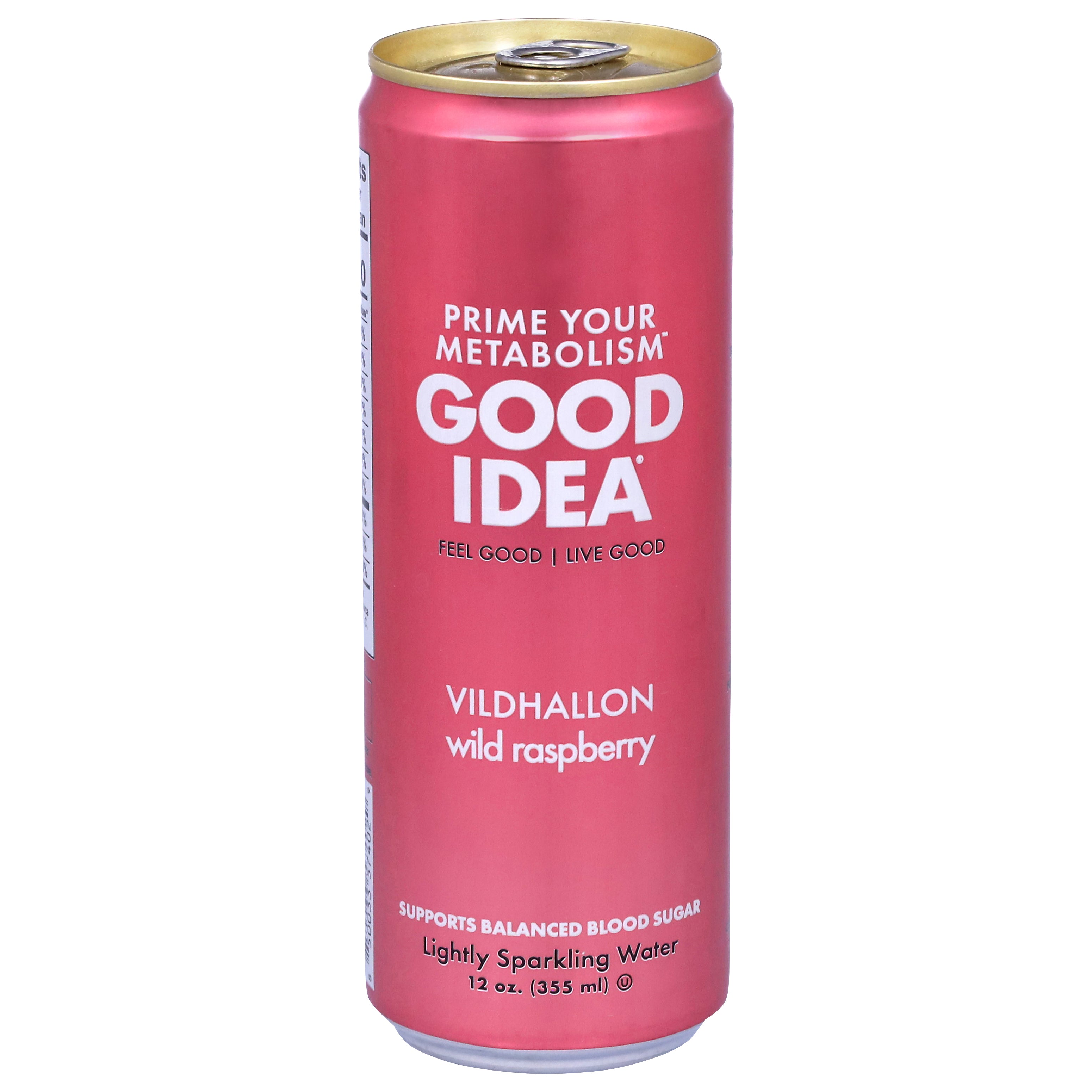 Good Idea Lightly Wild Raspberry Sparkling Water 12 oz - Case of 12