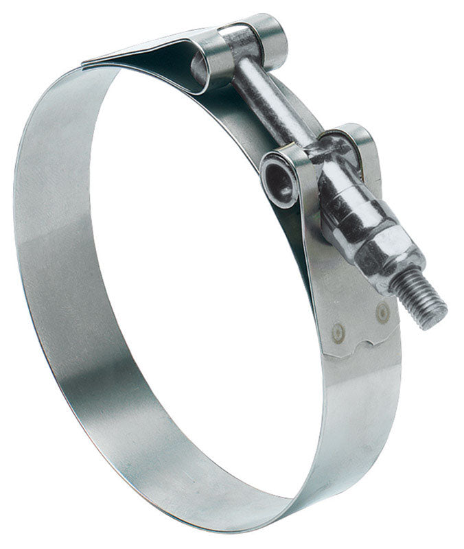 B & K - Ideal 2-1/8 in. 2-7/16 in. 213 Silver Hose Clamp With Tongue Bridge Stainless Steel Band T-Bolt