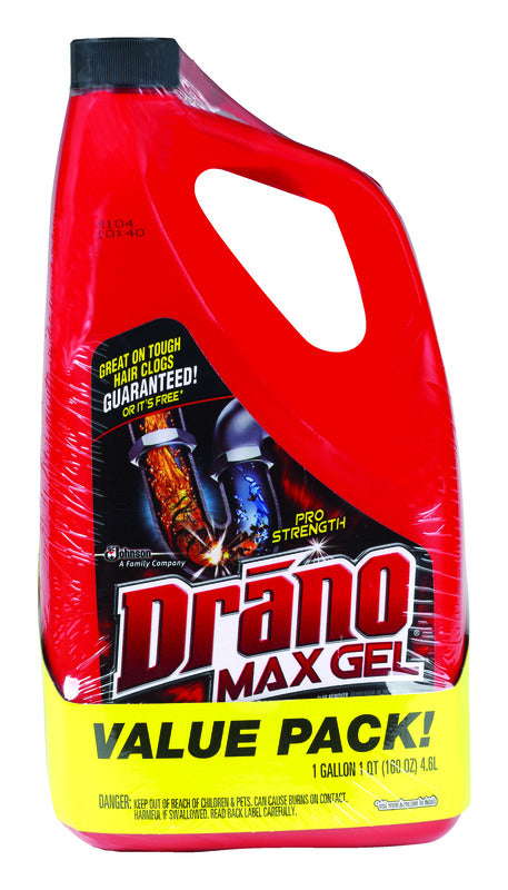 B & K - Drano Professional Strength Gel Drain Clog Remover 160 oz - Case of 2