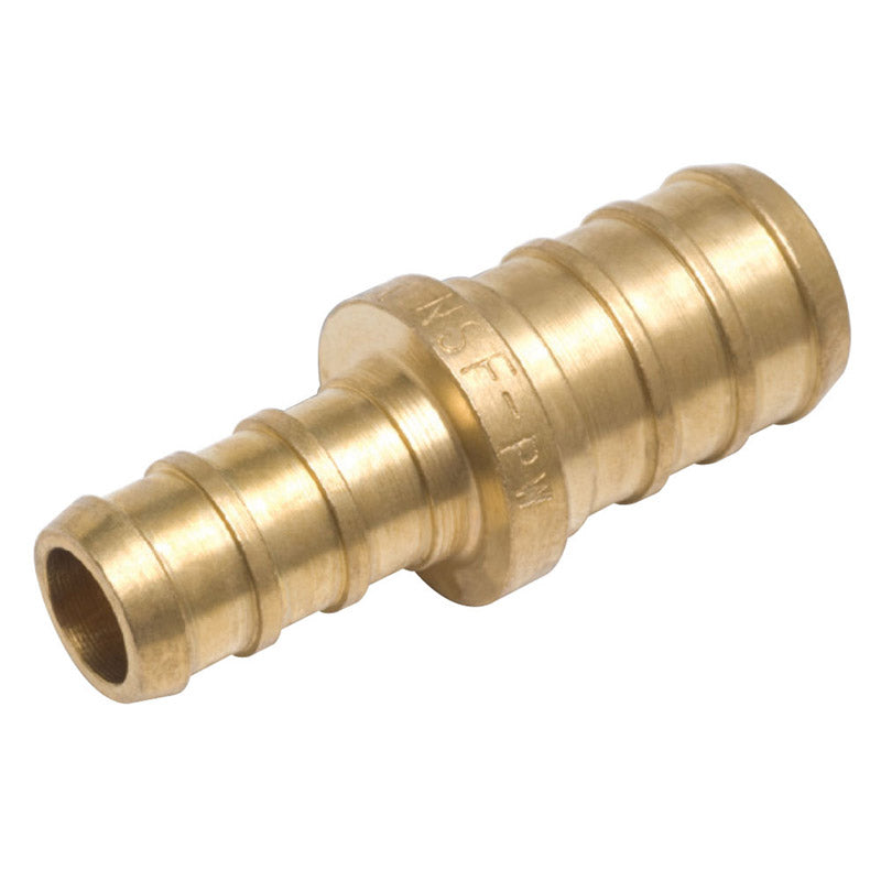 B & K - SharkBite 3/8 in. PEX X 1/2 in. D PEX Brass Reducing Coupling