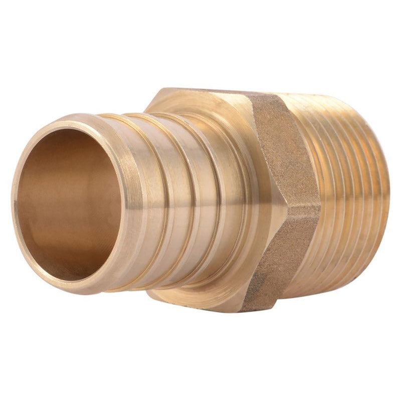 B & K - SharkBite 1 in. PEX Barb X 3/4 in. D MNPT Brass Male Adapter