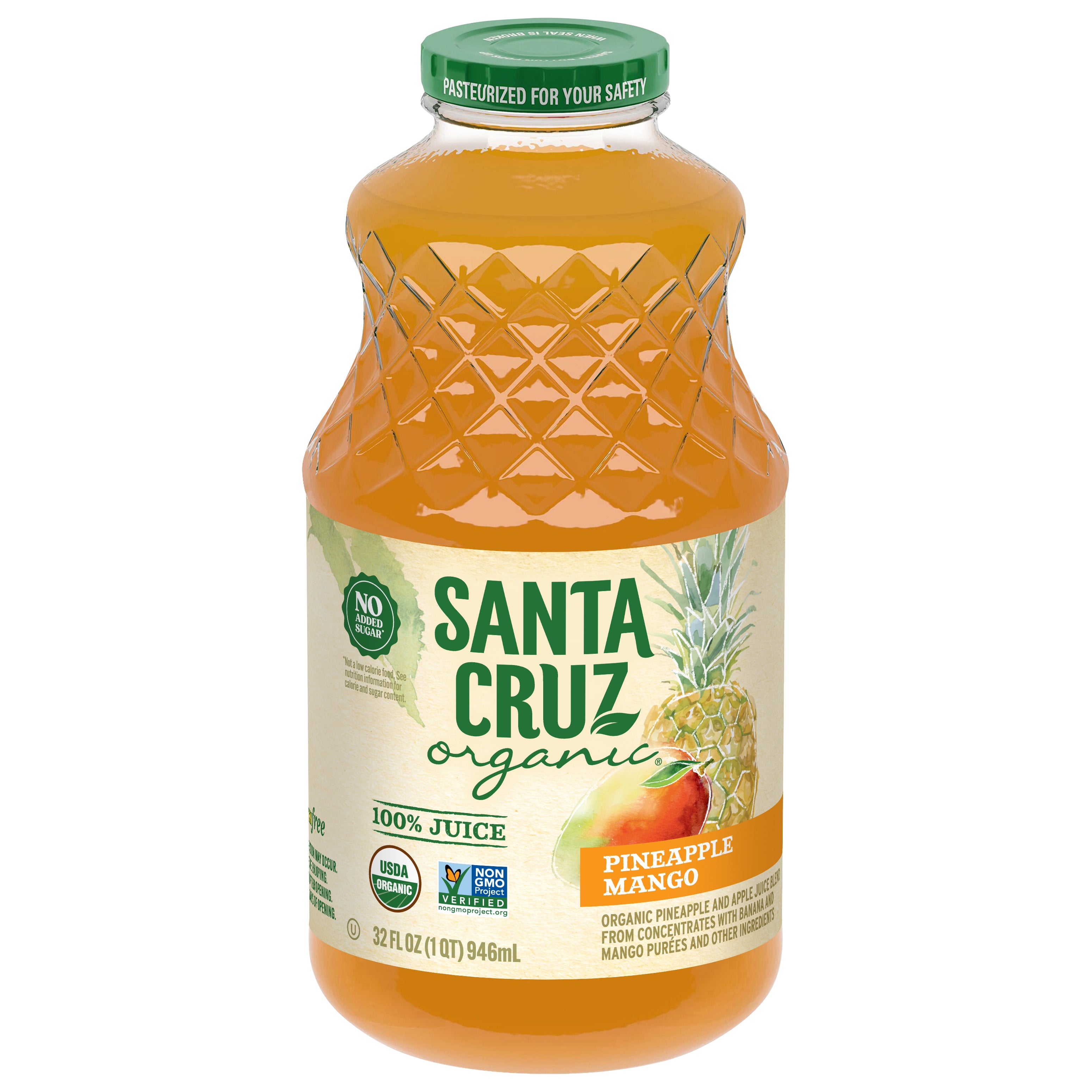 Santa Cruz Organic Pineapple Mango Juice 32 fl oz - Case of 6