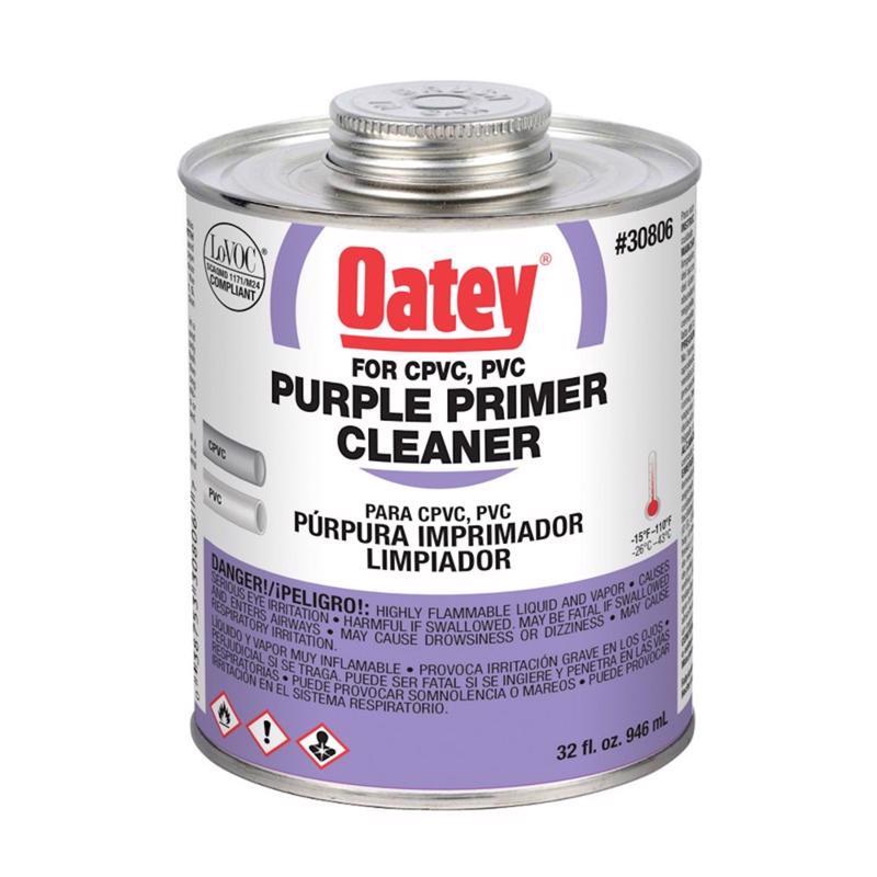 B & K - Oatey Purple Primer Cleaner For CPVC/PVC 32 oz