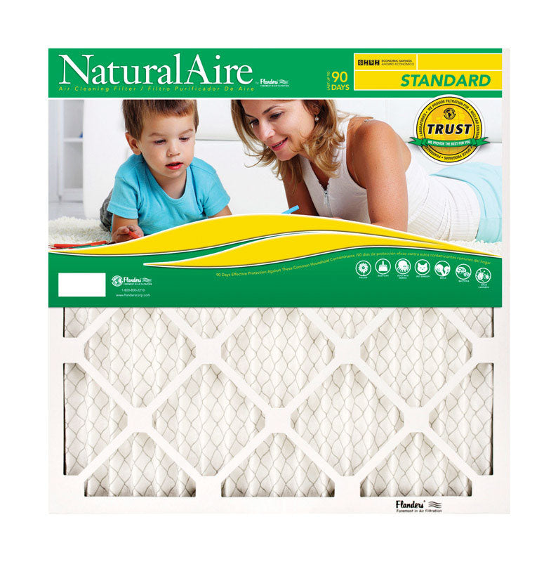 B & K - NaturalAire 20 in. W X 20 in. H X 1 in. D Polyester Synthetic 8 MERV Pleated Air Filter 1 pk - Case of 12