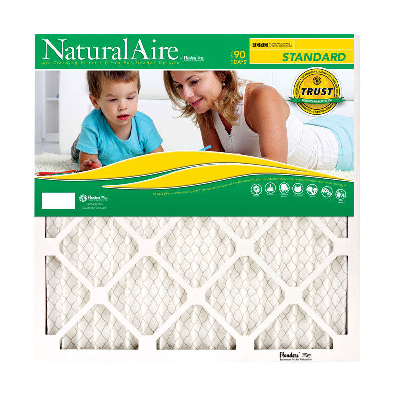 B & K - NaturalAire 14 in. W X 25 in. H X 1 in. D Synthetic 8 MERV Pleated Air Filter 1 pk - Case of 12