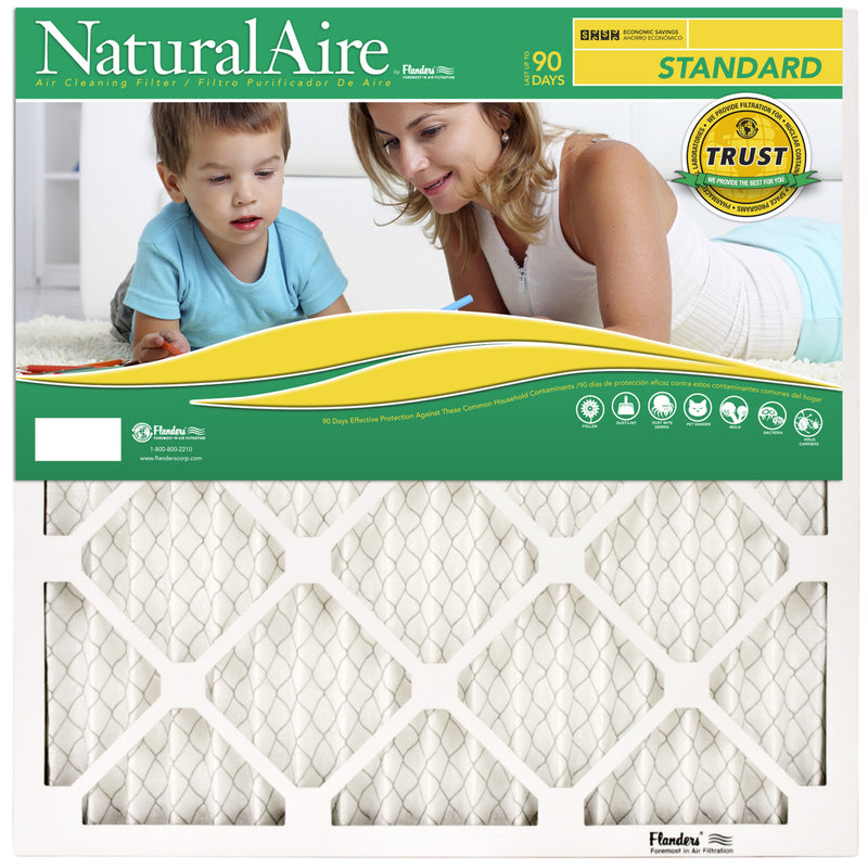B & K - NaturalAire 14 in. W X 20 in. H X 1 in. D Synthetic 8 MERV Pleated Air Filter 1 pk - Case of 12