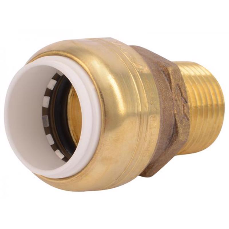 SHARKBITE - SharkBite Push to Connect 3/4 in. PTC X 3/4 in. D MPT Brass Adapter