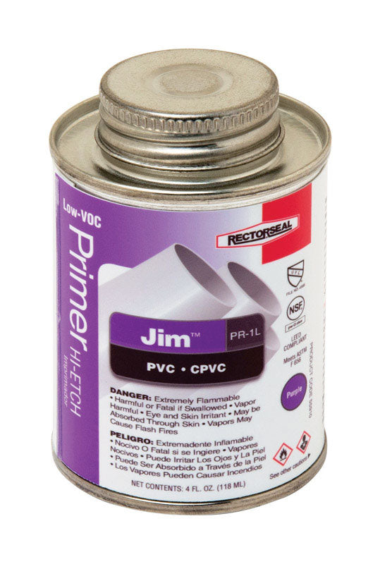RECTORSEAL - RectorSeal Jim Purple Primer For CPVC/PVC 4 oz