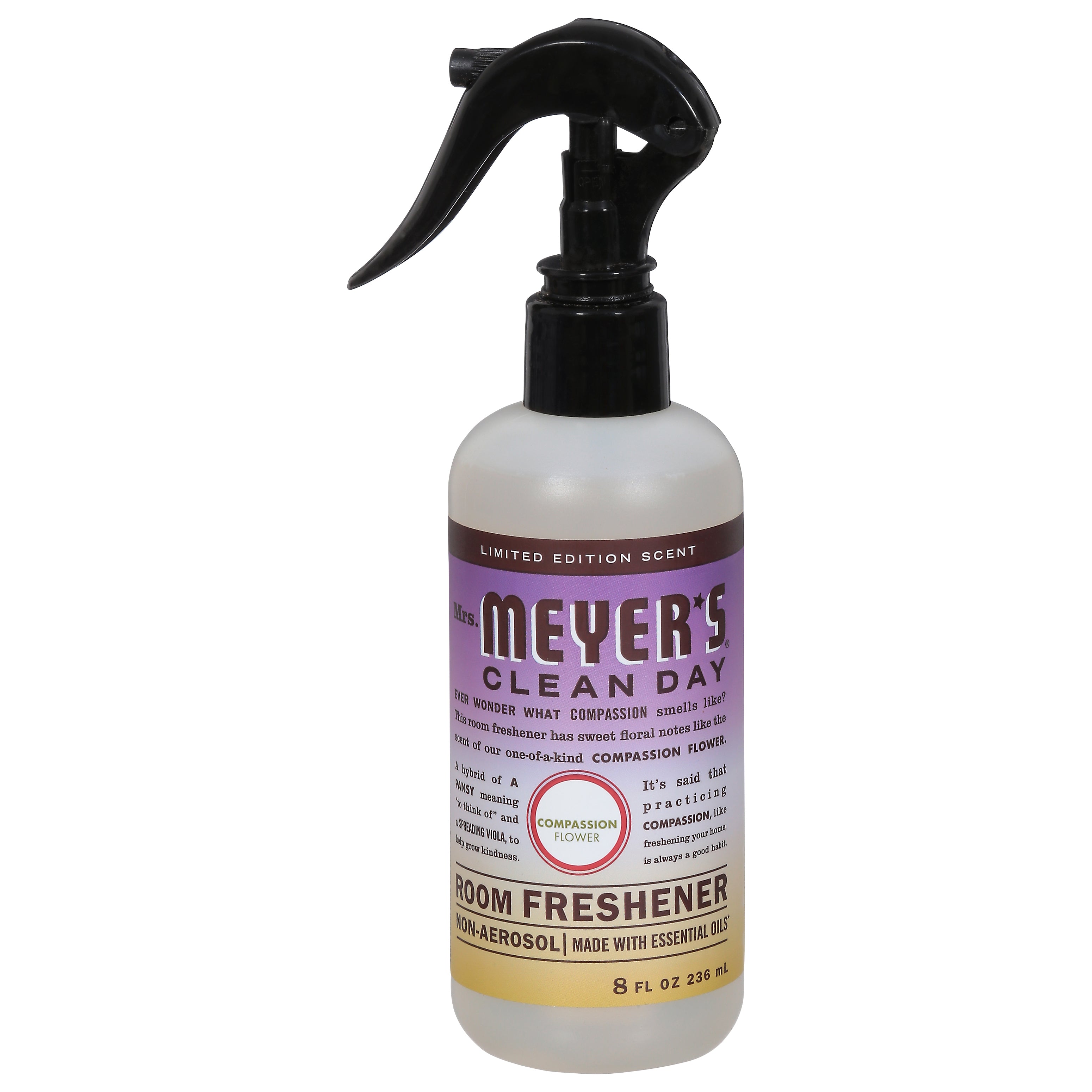 Mrs. Meyer's Clean Day Non-Aerosol Compassion Flower Room Freshner 8 fl oz - Case of 6