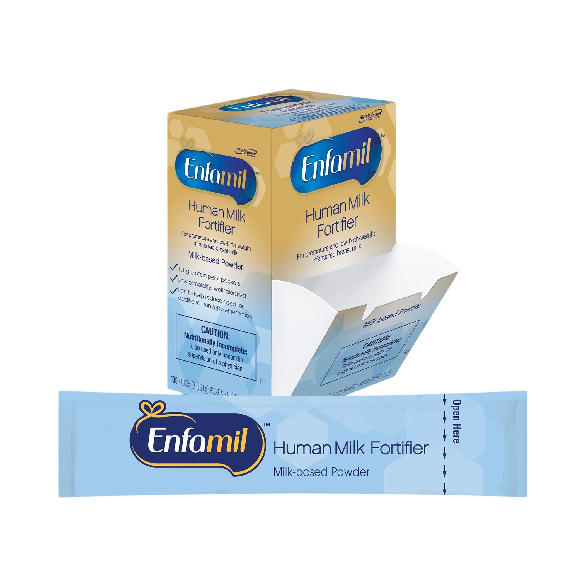 Mead Johnson - Human Milk Fortifier Enfamil® Unflavored 0.71 Gram Individual Packet Powder Milk-Based Premature [100/BX]