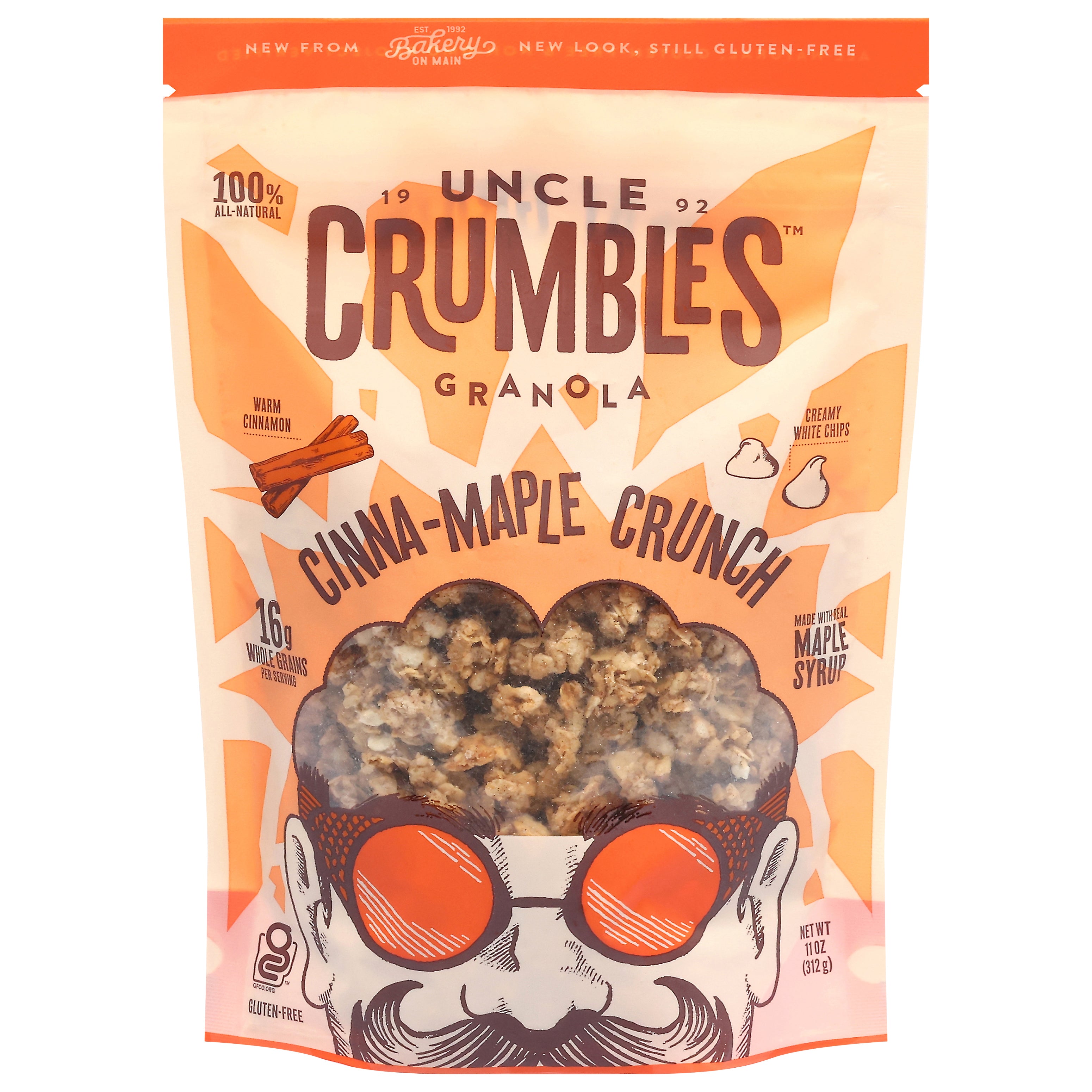 Uncle Crumbles Cinna-Maple Crunch Granola - 11oz - Case of 6