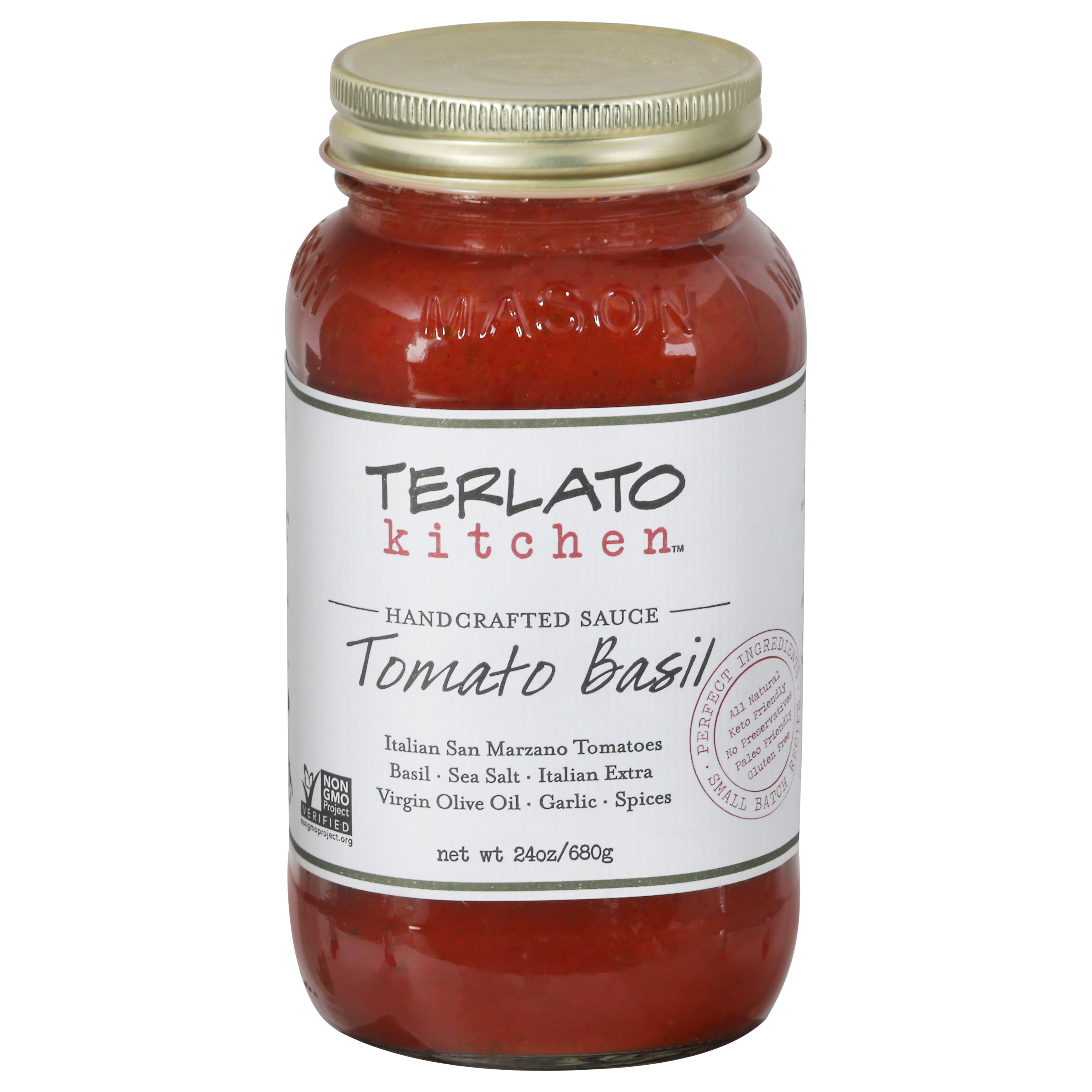 Terlato Kitchen Tomato Basil Sauce 24 oz - Case of 6