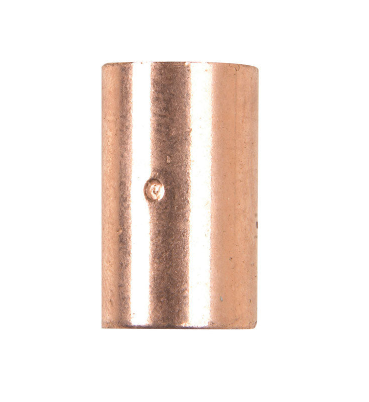 NIBCO - Nibco 1/4 in. Sweat X 1/4 in. D Sweat Copper Coupling with Stop 1 pk