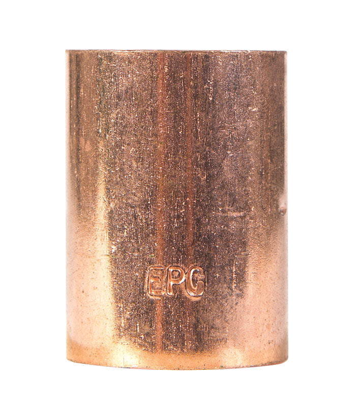 NIBCO - NIBCO 1-1/4 in. Sweat X 1-1/4 in. D Sweat Copper Coupling with Stop 1 pk